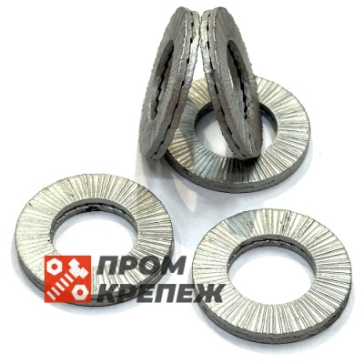 Шайба увеличенная М3 DIN 25201 Nord-Lock SP оцинкованная сталь