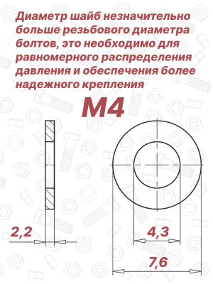 Шайба М4 DIN 25201 Nord-Lock оцинкованная сталь